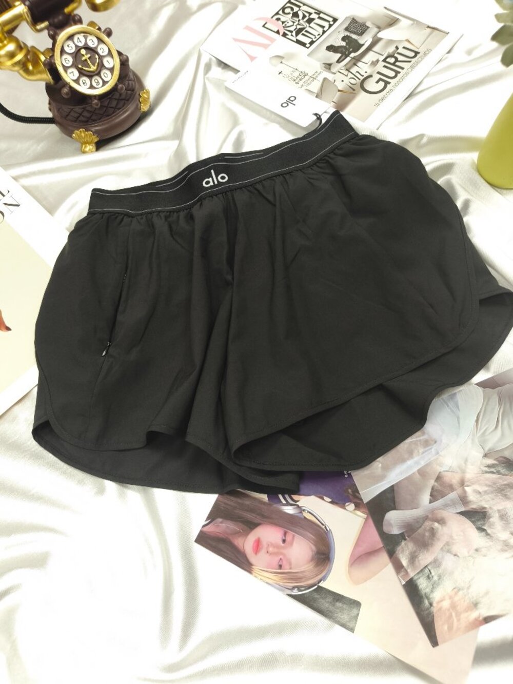 Alo Yoga Match Point Short Black😎Athletic Luxury Meets Everyday Style🌮